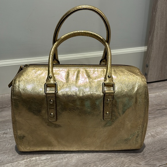 Metallic Gold Kate Spade Handbag - Picture 4 of 8